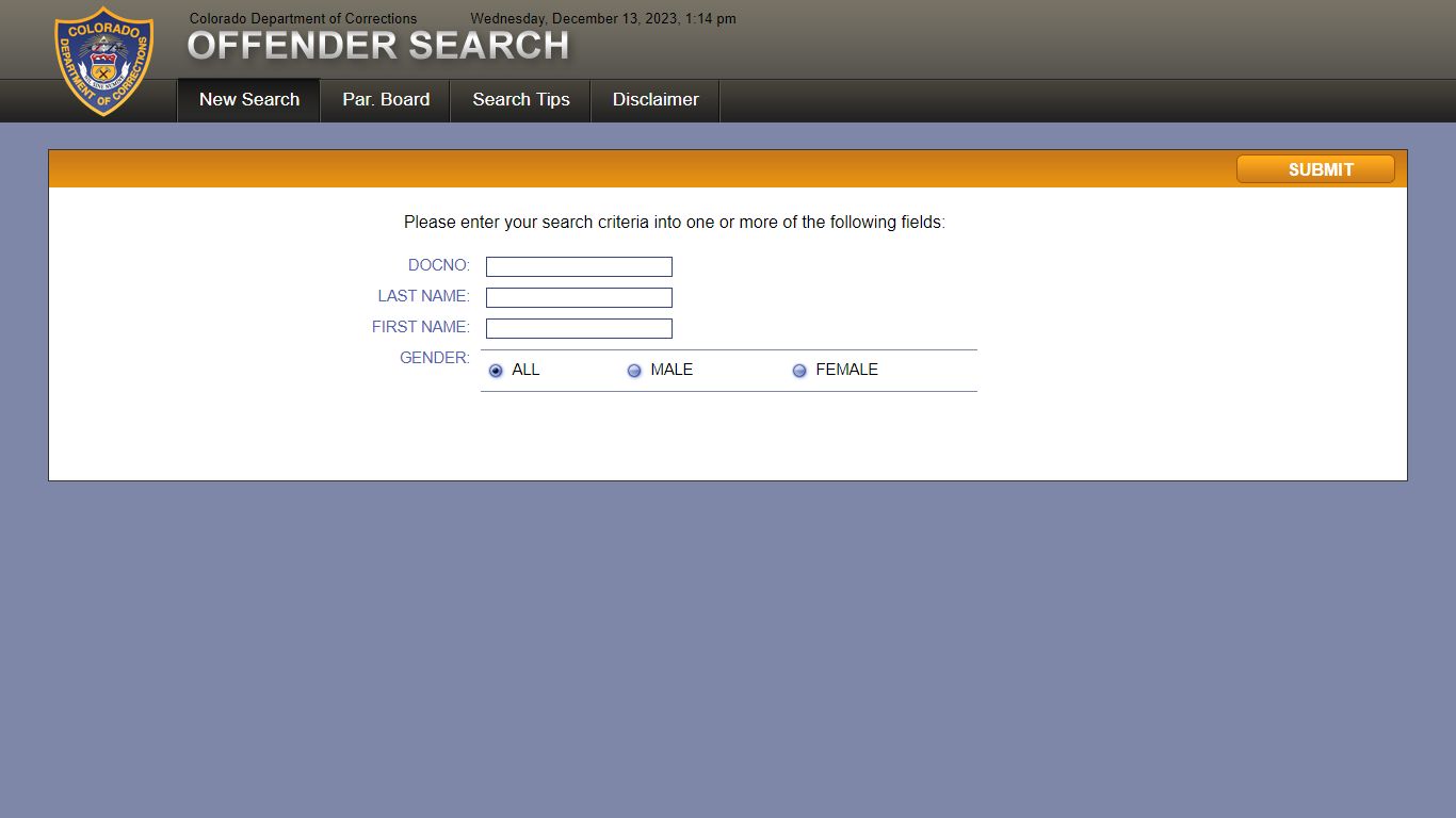 CDOC Offender Search - doc.state.co.us